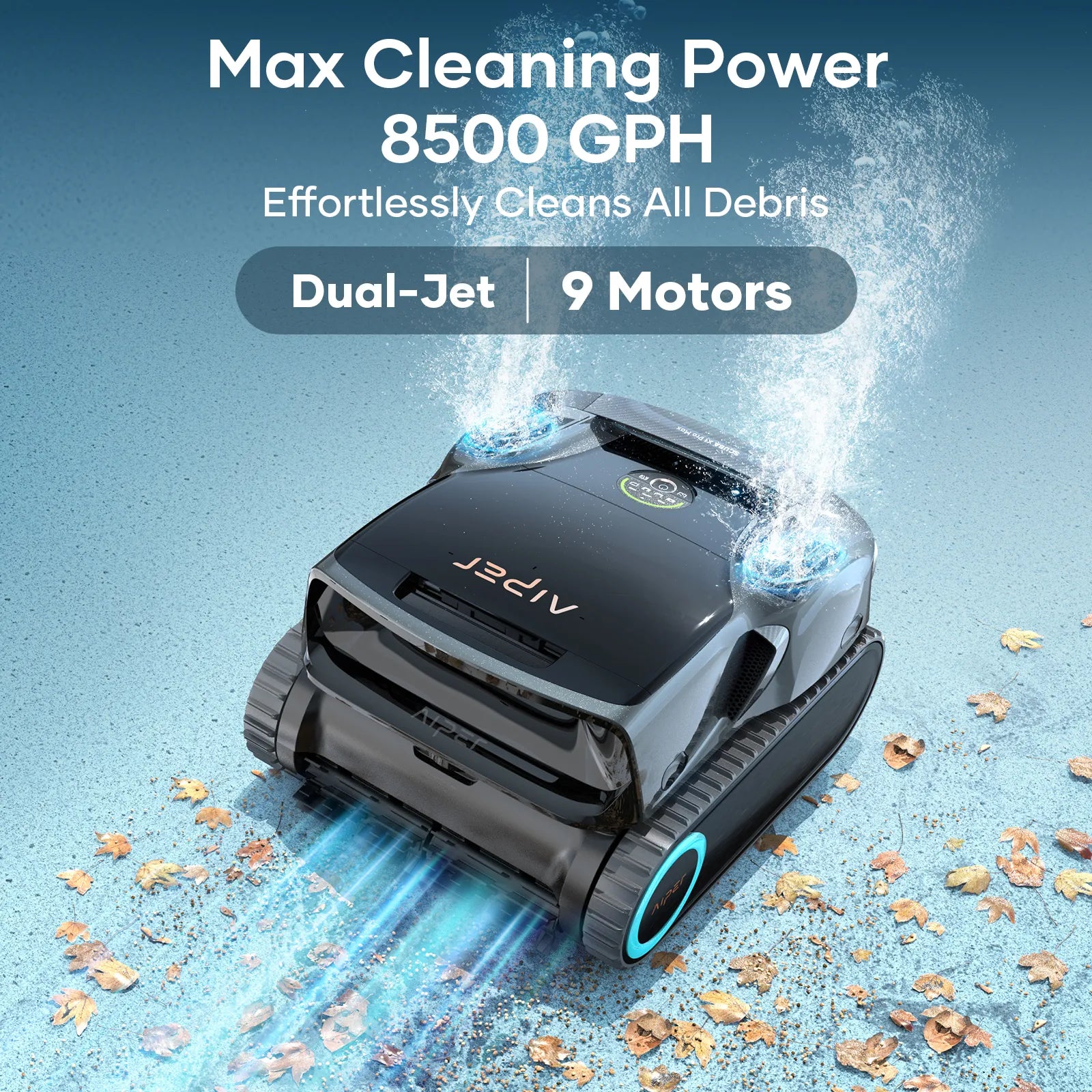Robot de piscine sans fil Aiper Scuba X1 Pro Max – Nettoyage intelligent complet